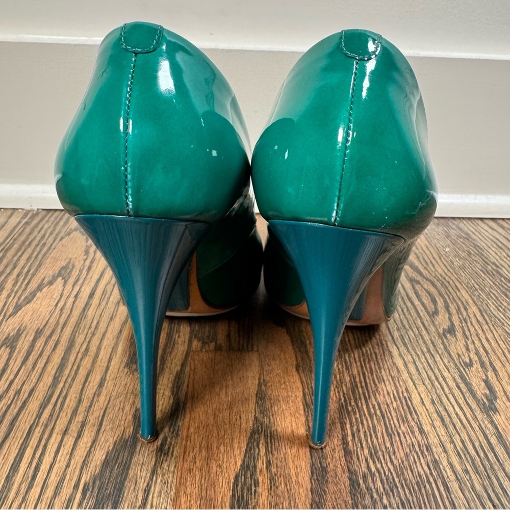 Giuseppe Zanotti Basic Platform Turquoise Pumps S… - image 5